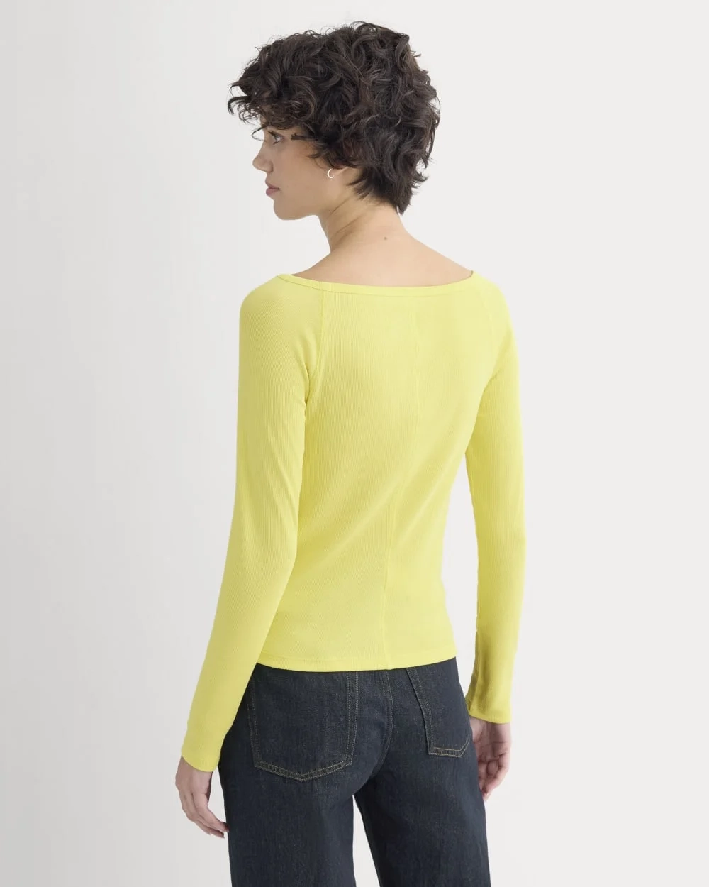 Luxe Rib Boatneck Top | Celandine (2)