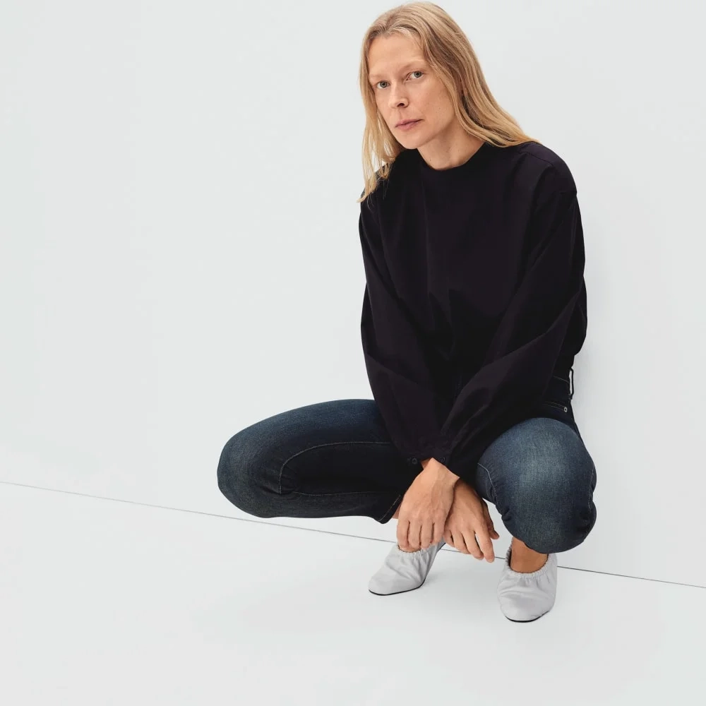 The Authentic Stretch High-Rise Skinny | Deep Indigo | 26.5" Inseam (3)