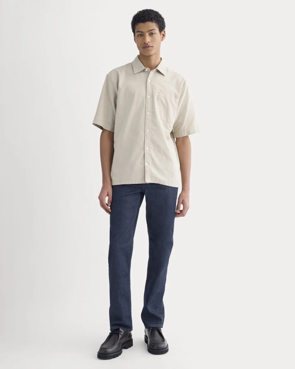Lightweight Short-Sleeve Oxford | Chinchilla Chambray (2)