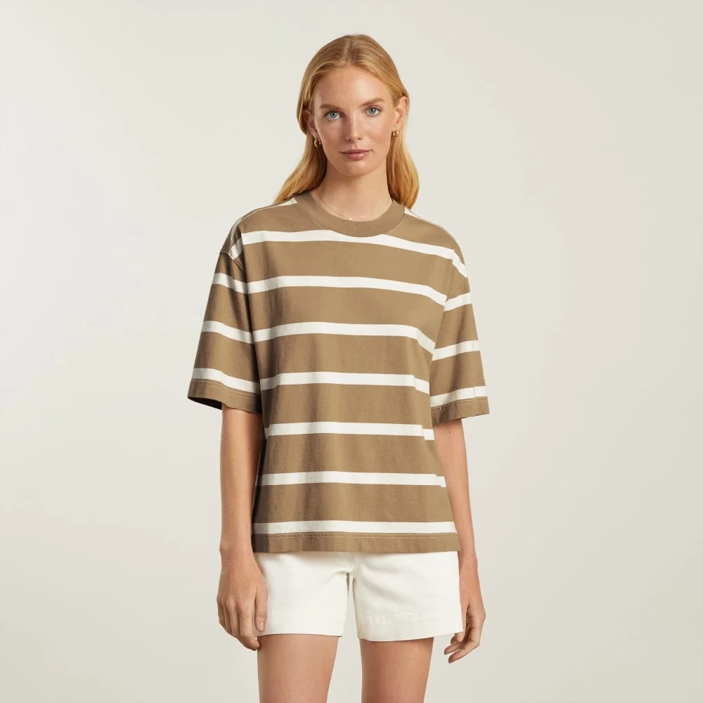 The Premium Weight Relaxed Tee | Iced Coffee / Tan (2)