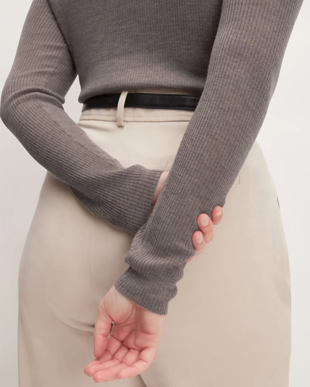 The Polo in Ultrasoft Merino | Heather Cocoa (2)