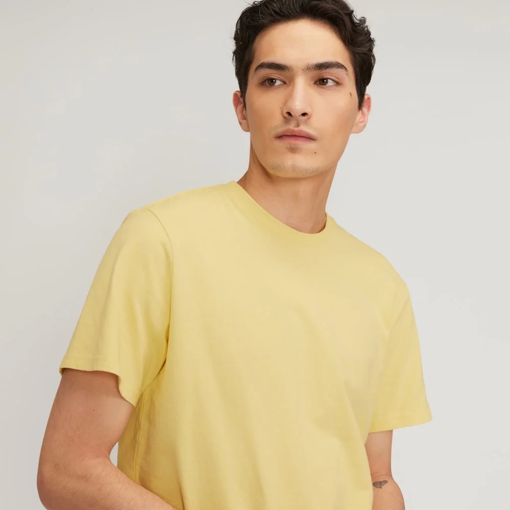 The Premium-Weight Relaxed Crew | Uniform | Pale Yellow (2)