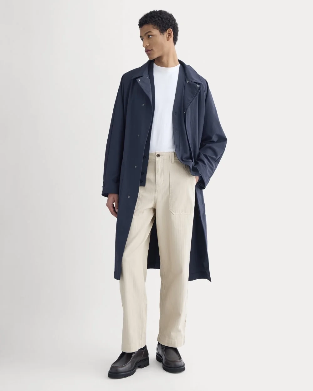 Relaxed Herringbone Fatigue Pants | Peyote