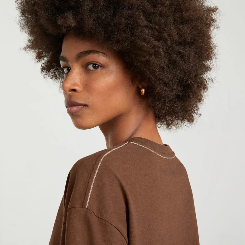 The Vintage Henley Hemp Tee | Espresso (2)