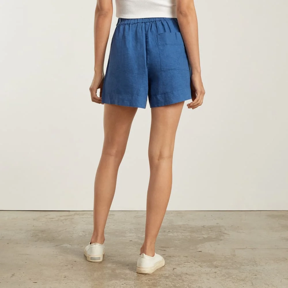 The Linen Boxer Short | Deep Blue (4)