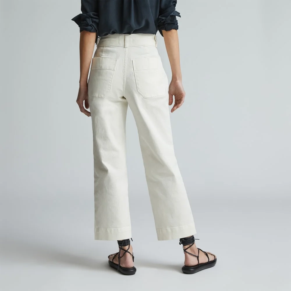 The Organic Straight-Leg Pant | Bone (2)