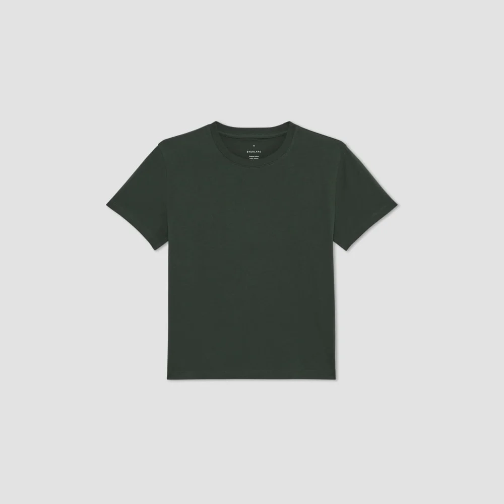 The Box-Cut Tee in Essential Cotton | Scarab | No Pocket (2)
