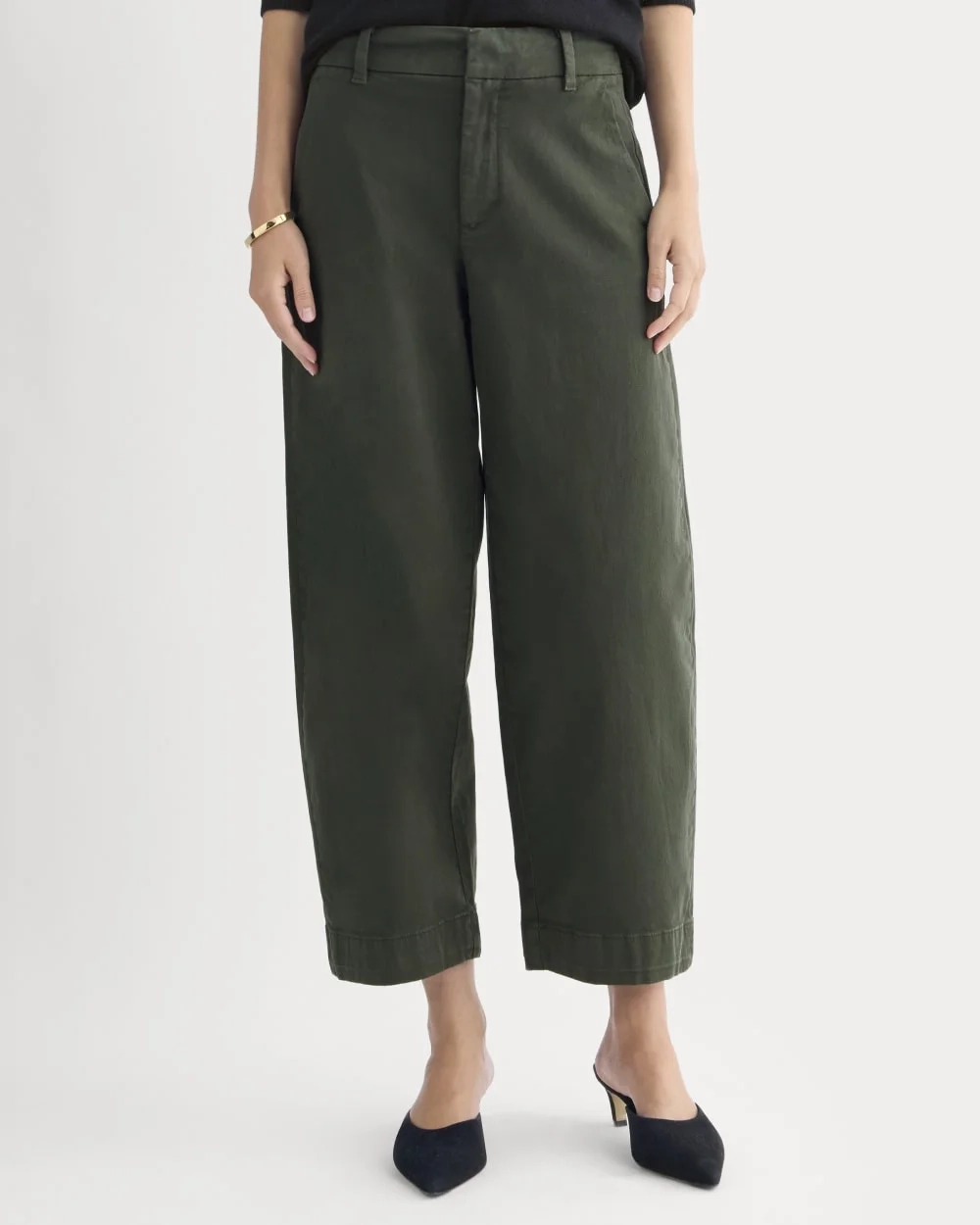 Cotton Twill Chino | Dark Green (3)