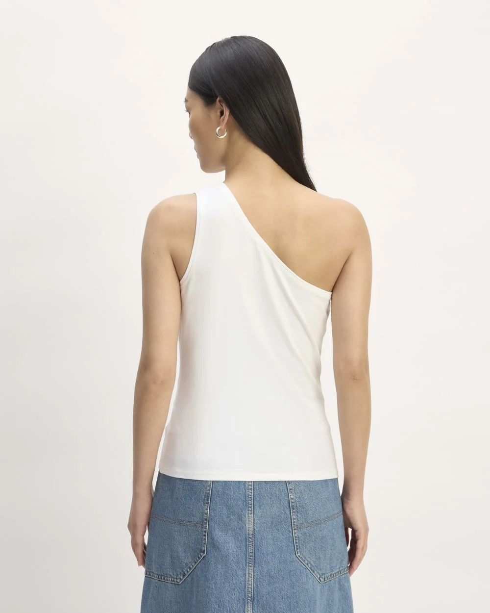 The Form One-Shoulder Tank | White (2)