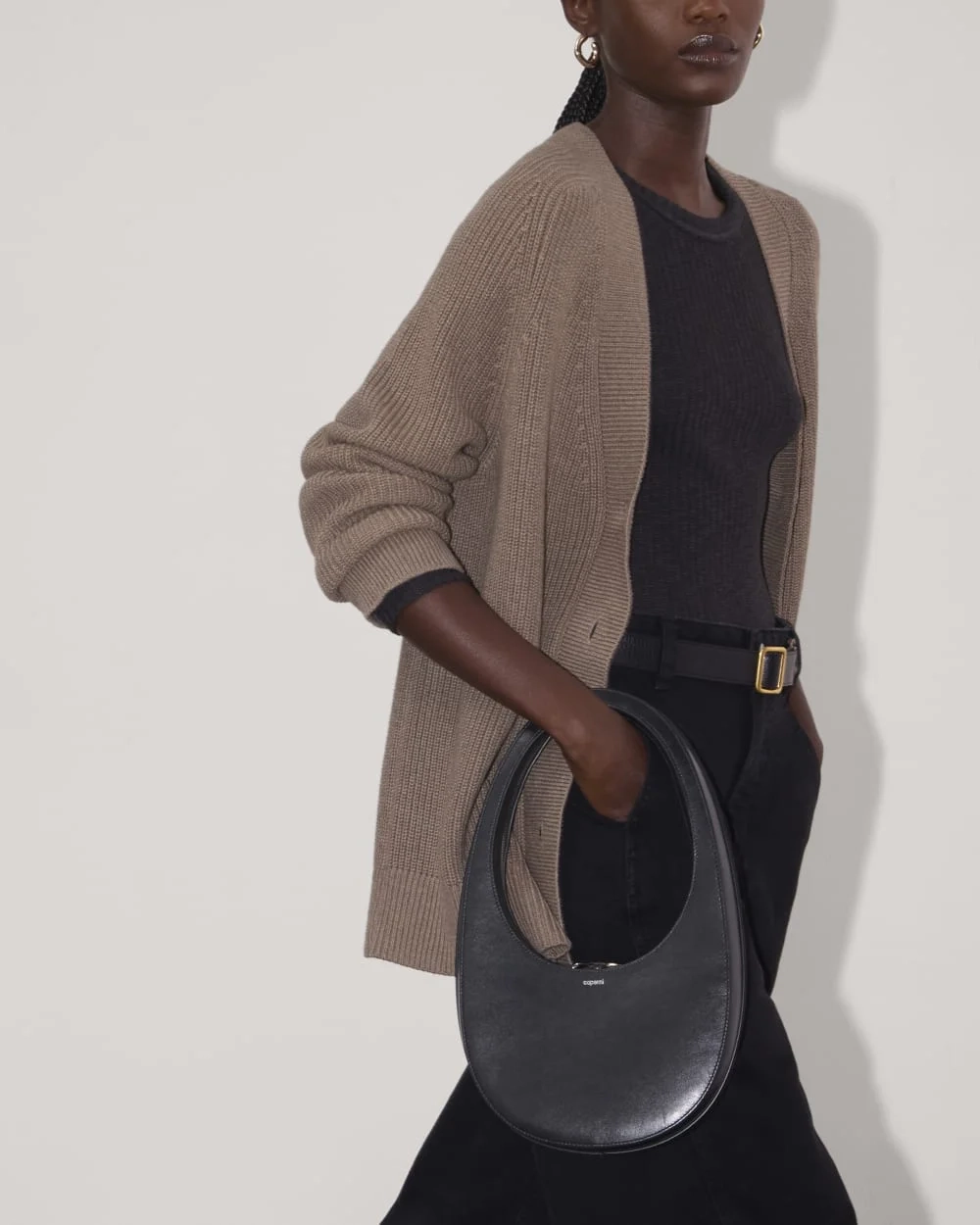 The Long Cocoon Cardigan | Heather Taupe (2)