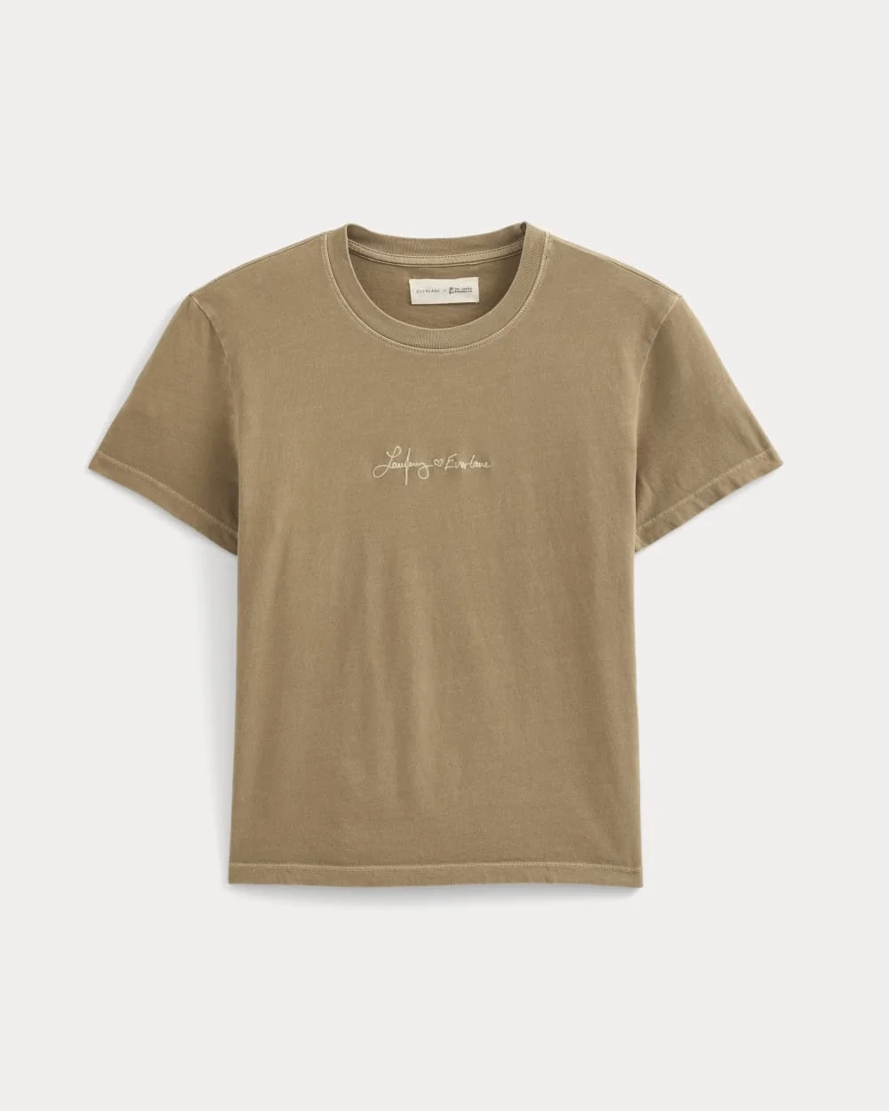 Everlane x The Laufey Foundation Box-Cut Tee | Weathered Clay (3)