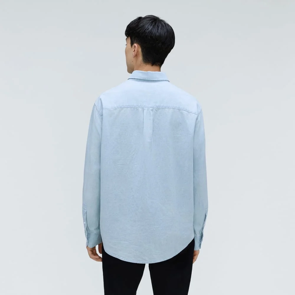The Relaxed Organic Chambray Shirt  | Icy Blue (2)