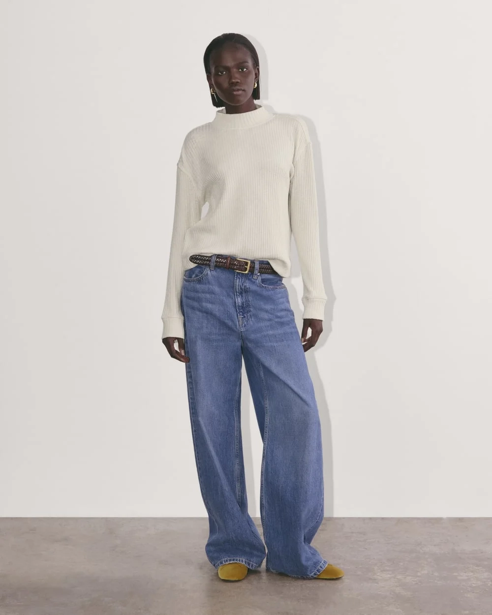 The Cozy Rib Funnel-Neck | Bone (3)