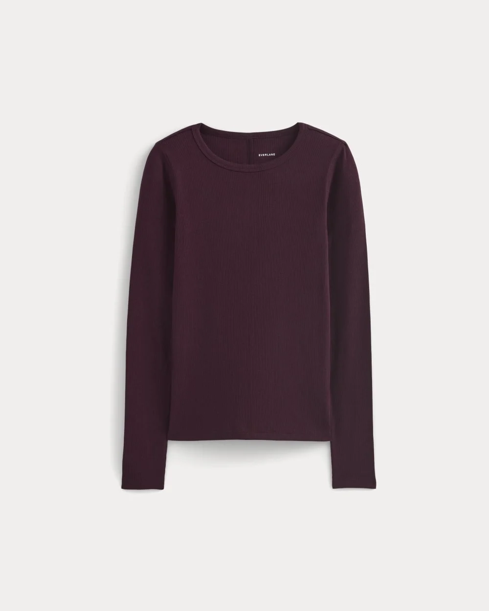 The Luxe Rib Long-Sleeve Crew | Heathered Port Royale (2)