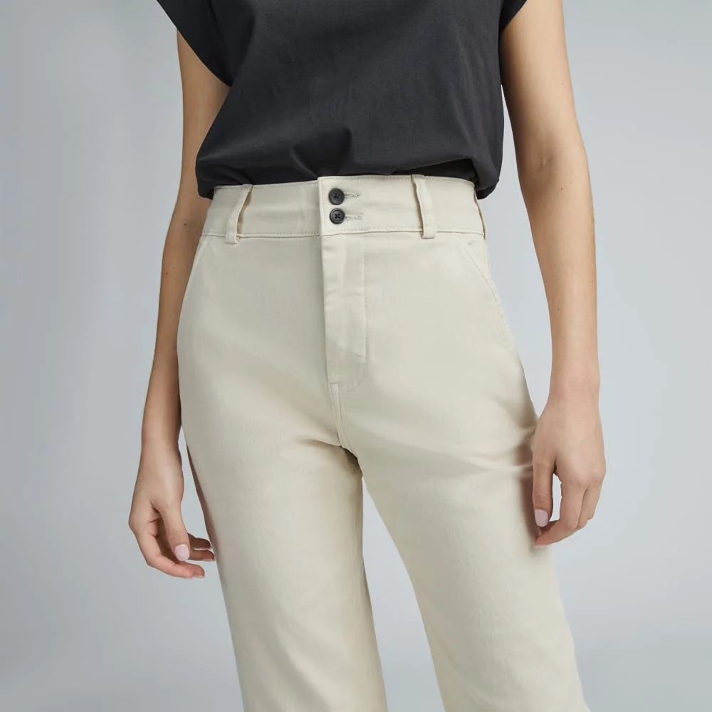 The Organic Straight-Leg Pant | Pumice Stone (3)