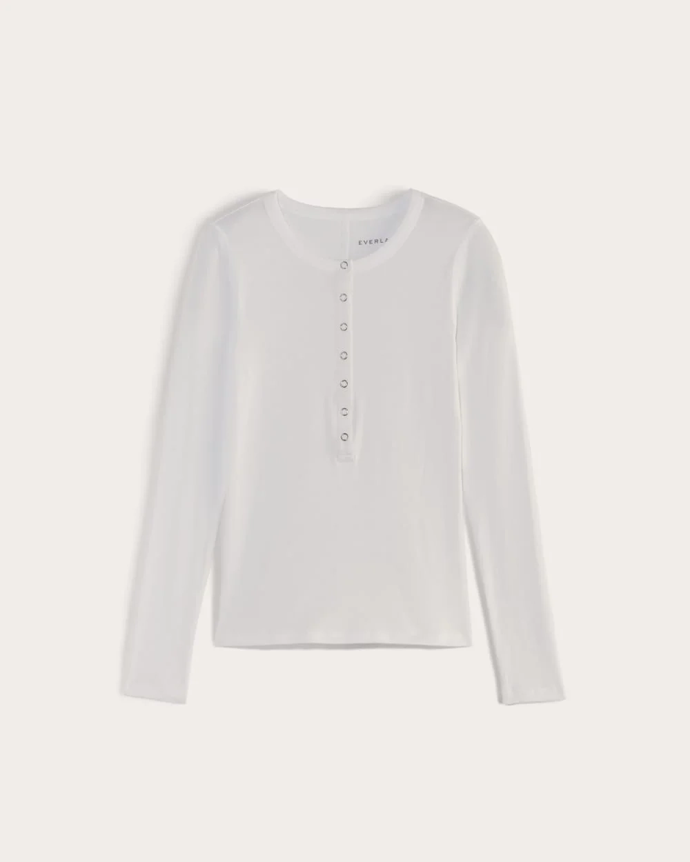The Luxe Rib Henley | White (3)