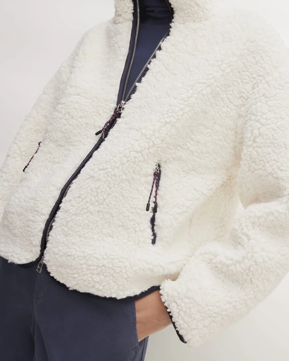 The ReNew Fleece Full Zip | Bone (2)