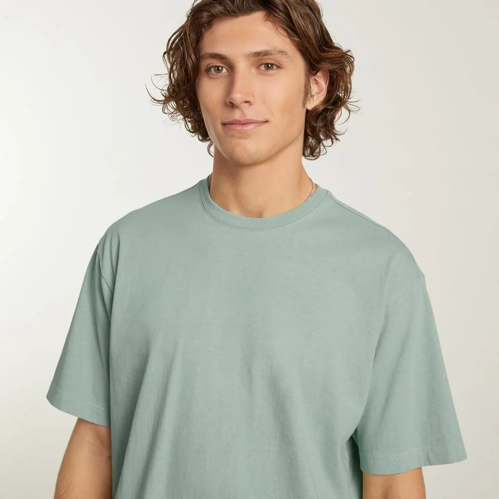 The Everyone Premium Weight Tee | White Sage (3)