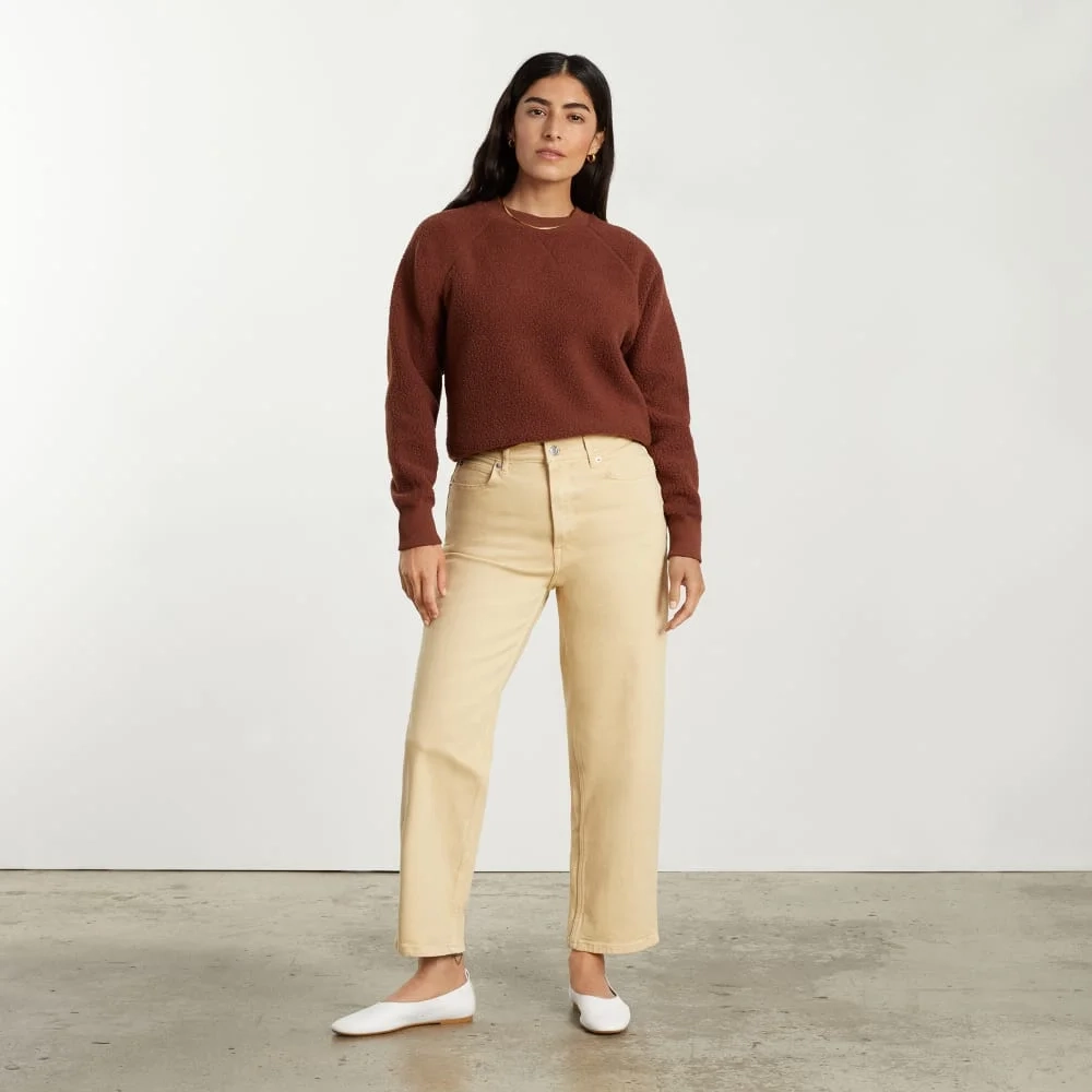 The ReNew Fleece Raglan Sweatshirt | Rosewood (2)