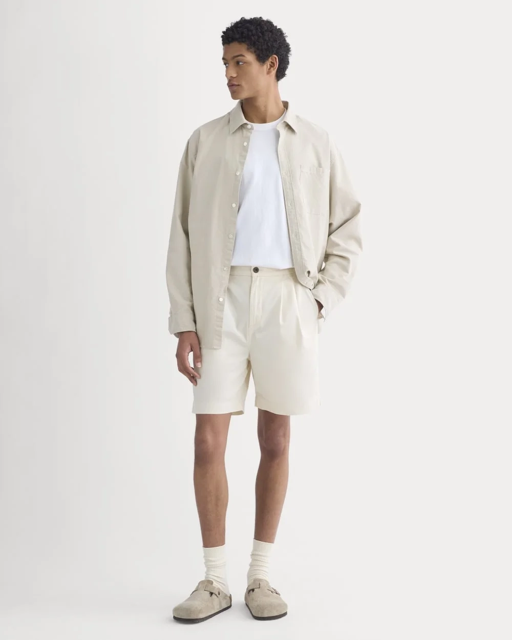 Pleated Easy Short | Birch