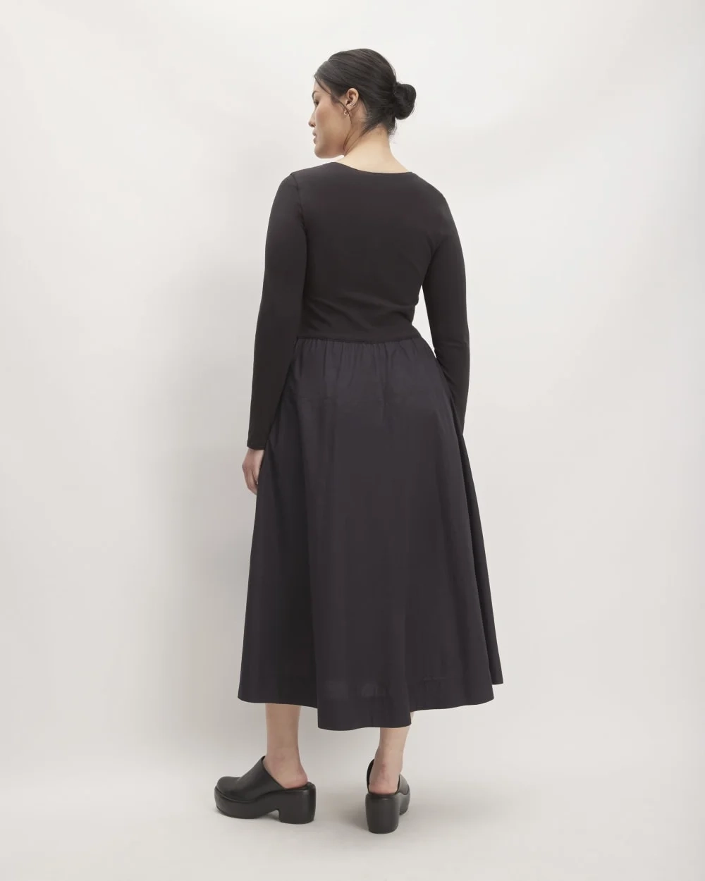 The Long-Sleeve Riviera Dress | Black (2)