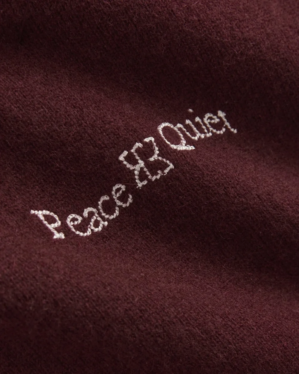Everlane x Peace & Quiet Cashmere Hoodie | Wine (3)