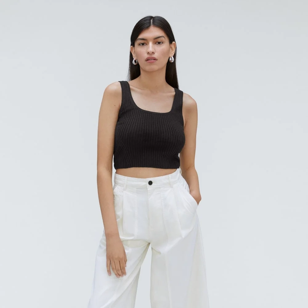 The Cotton-Merino Cami | Black (3)