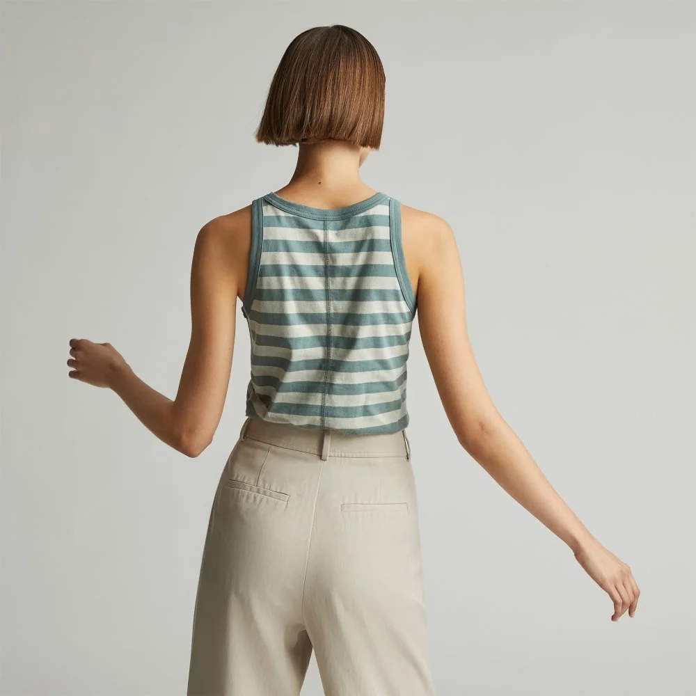 The Tank in Essential Cotton | Green Balsam / Seagrass (2)