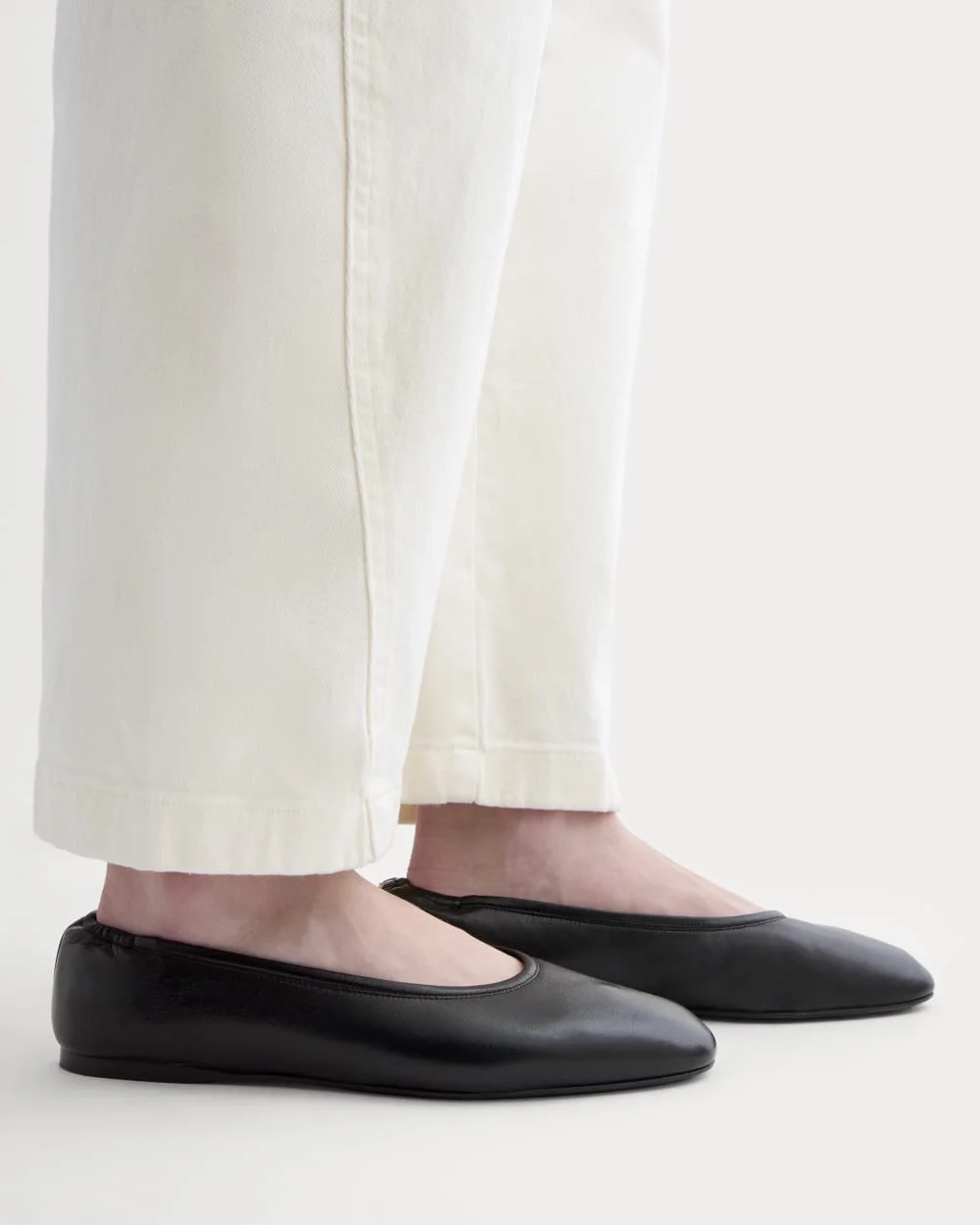 Made in Italy Flat | Black Leather (3)