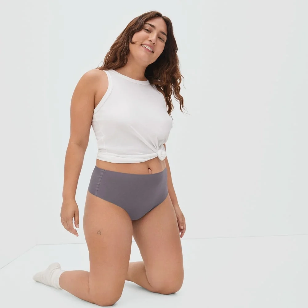 The Invisible High-Rise Thong | Plum Grey (2)