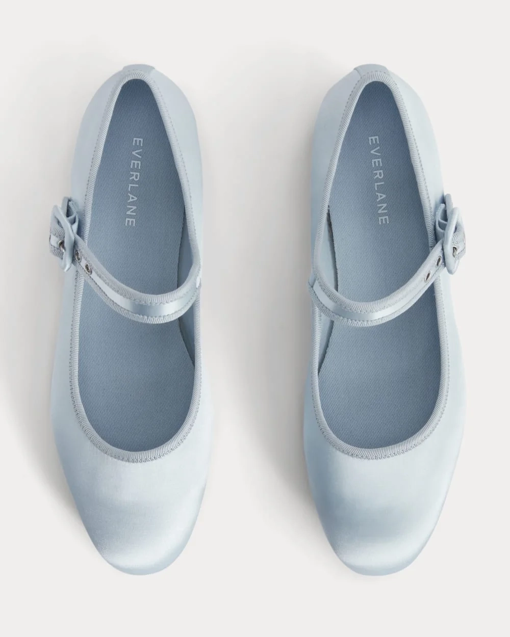 The Day Buckle Mary Jane | Robin Blue Satin (2)