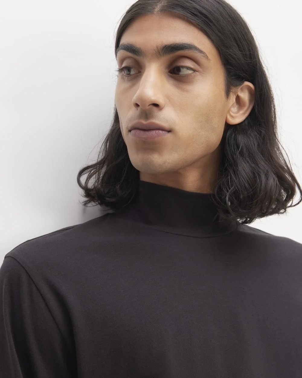 The Organic Cotton Long-Sleeve Turtleneck | Black (2)
