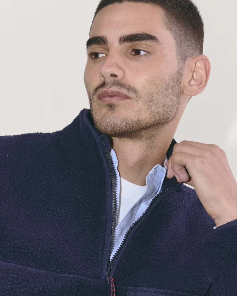 The Teddy Quarter-Zip Fleece | Navy (4)