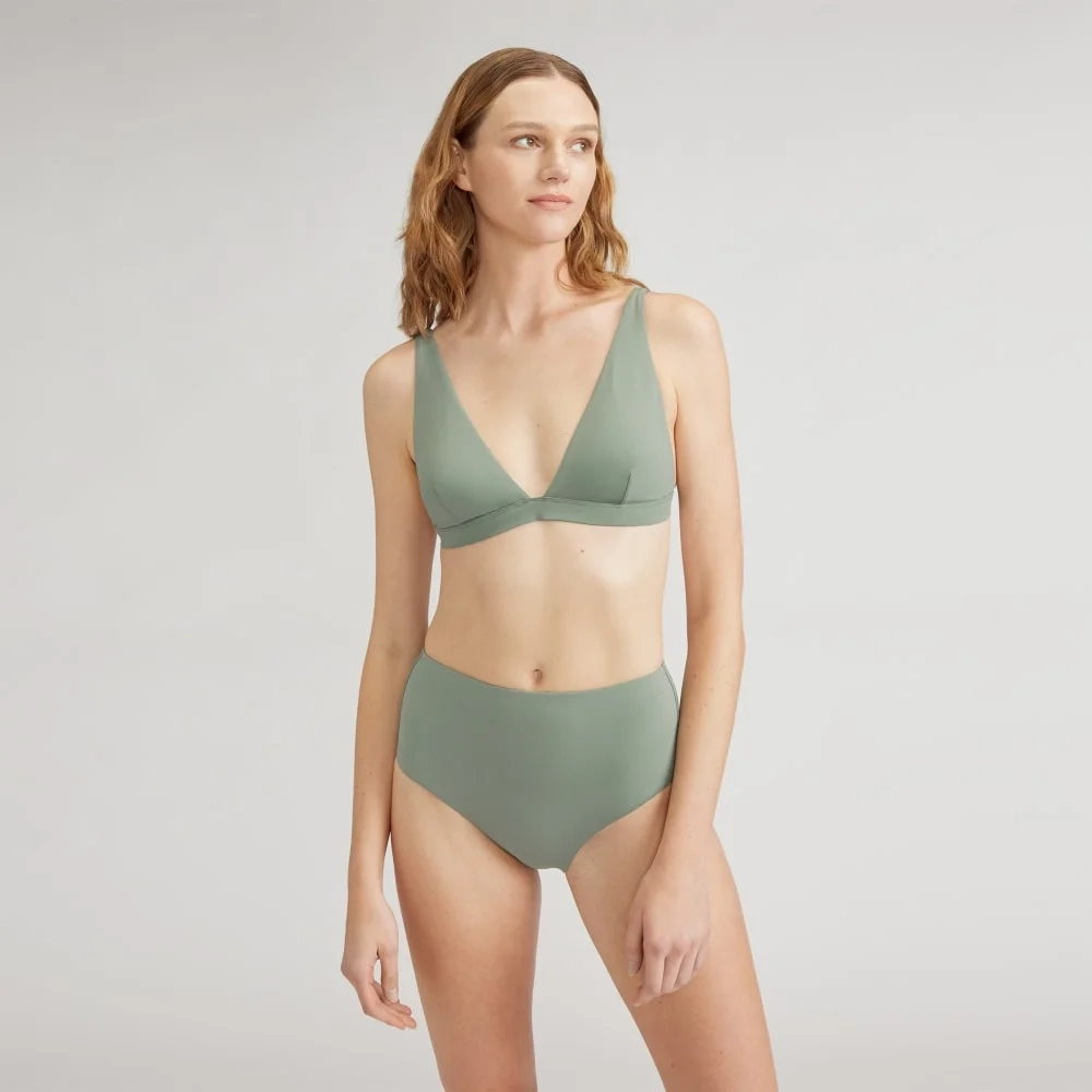 The ReNew Plunge Triangle Top | Herb (3)