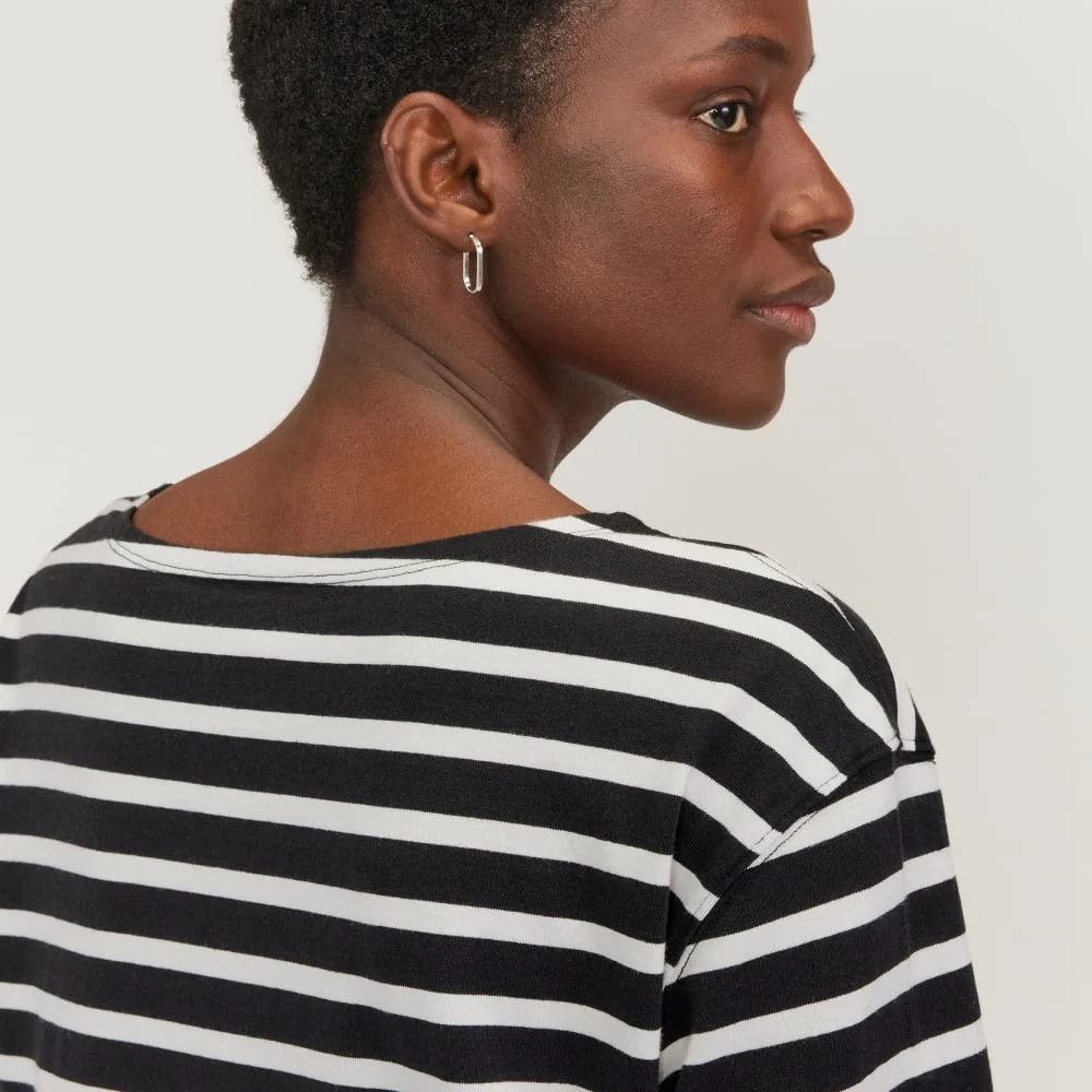 The Mariner Dress | Black / Canvas Tan (2)
