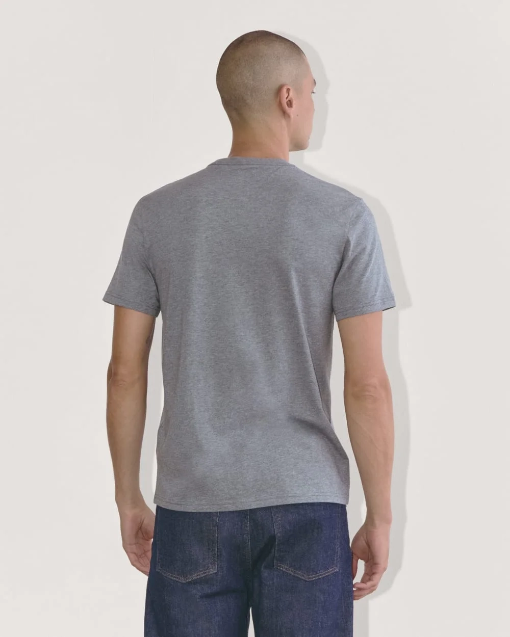 The Essential Organic Crew | Heather Sage Blue (2)