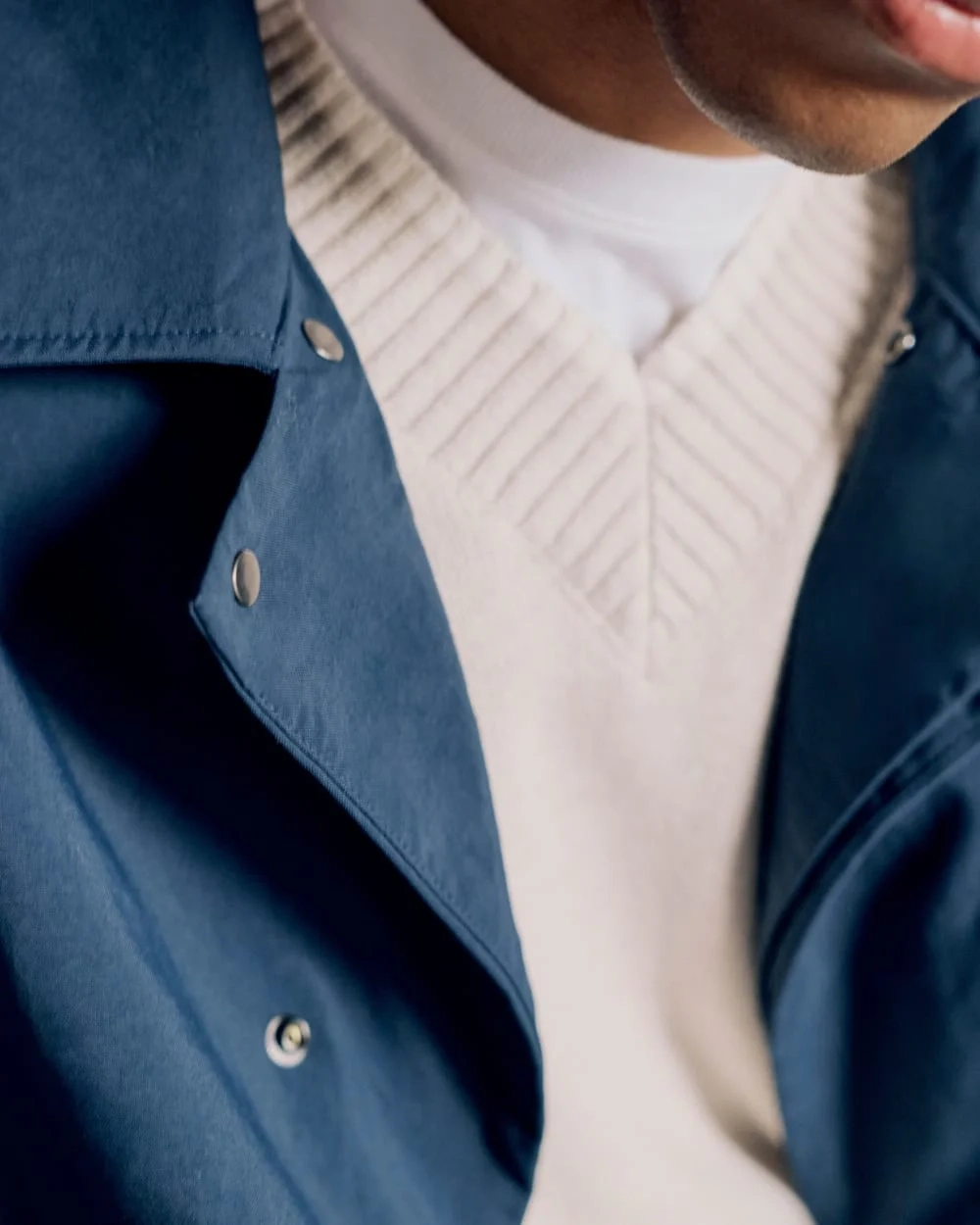 Re:Cycled Nylon Mac Coat | Deep Navy (3)