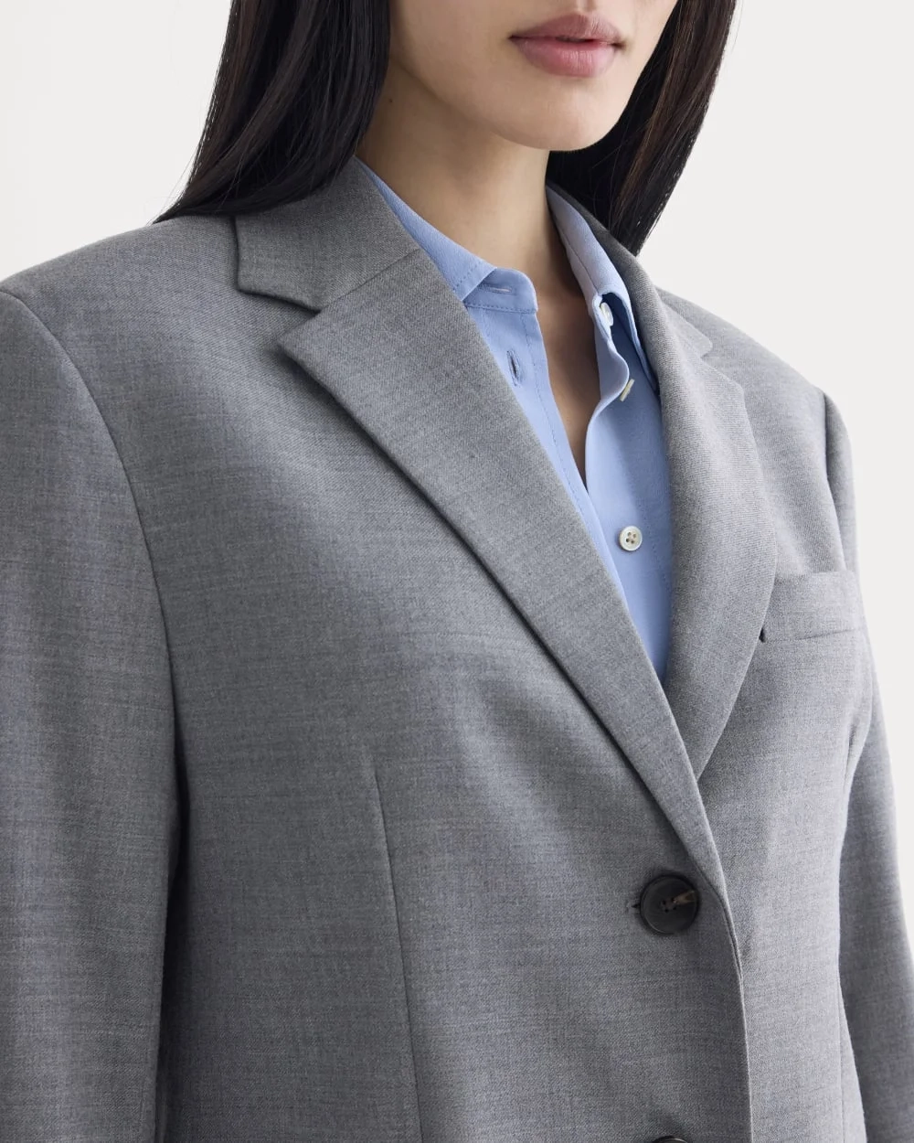 Blazer in Tailor Twill | Heather Graphite (2)