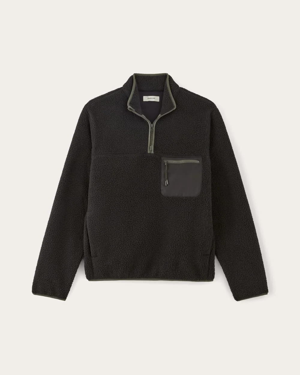 The Teddy Quarter-Zip Fleece | Black (2)