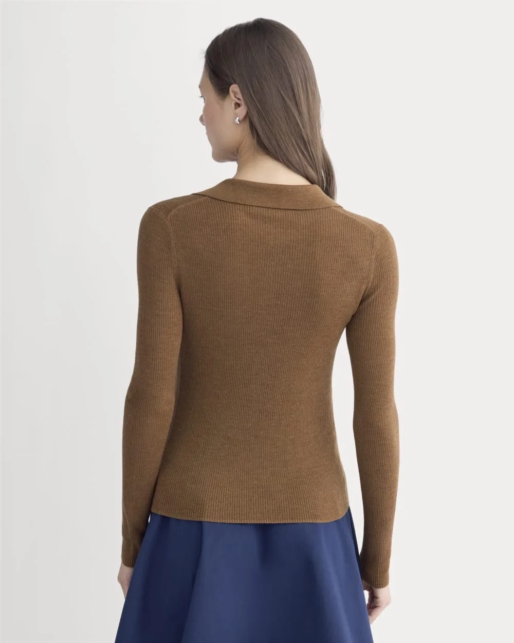 The Polo in Ultrasoft Merino | Heathered Toffee (3)