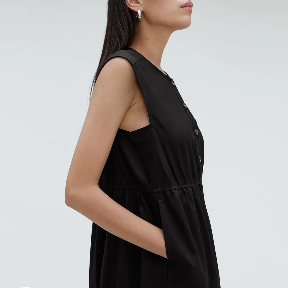 The Tiered Midi Dress | Black (2)