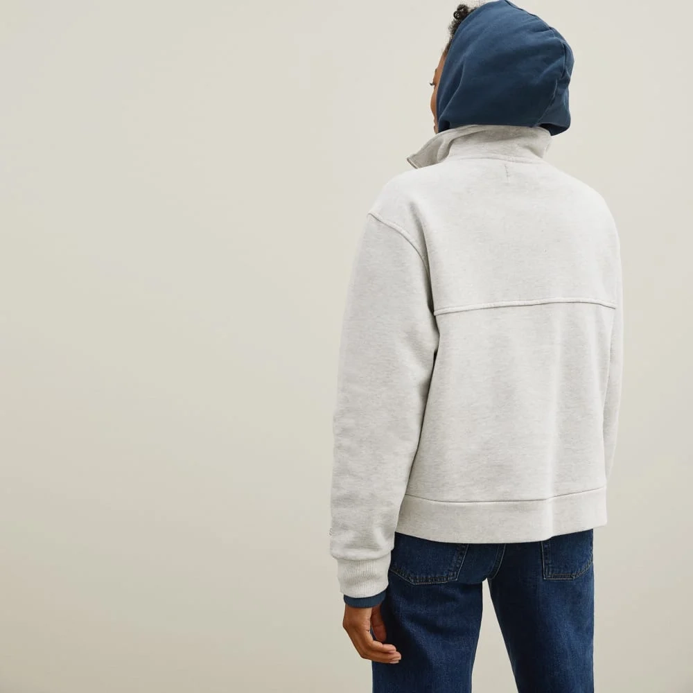 The Track Half-Zip | Light Heather Grey (3)