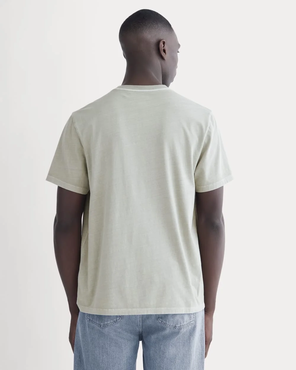 The Essential Organic Garment-Dyed Crew | Seagrass (4)