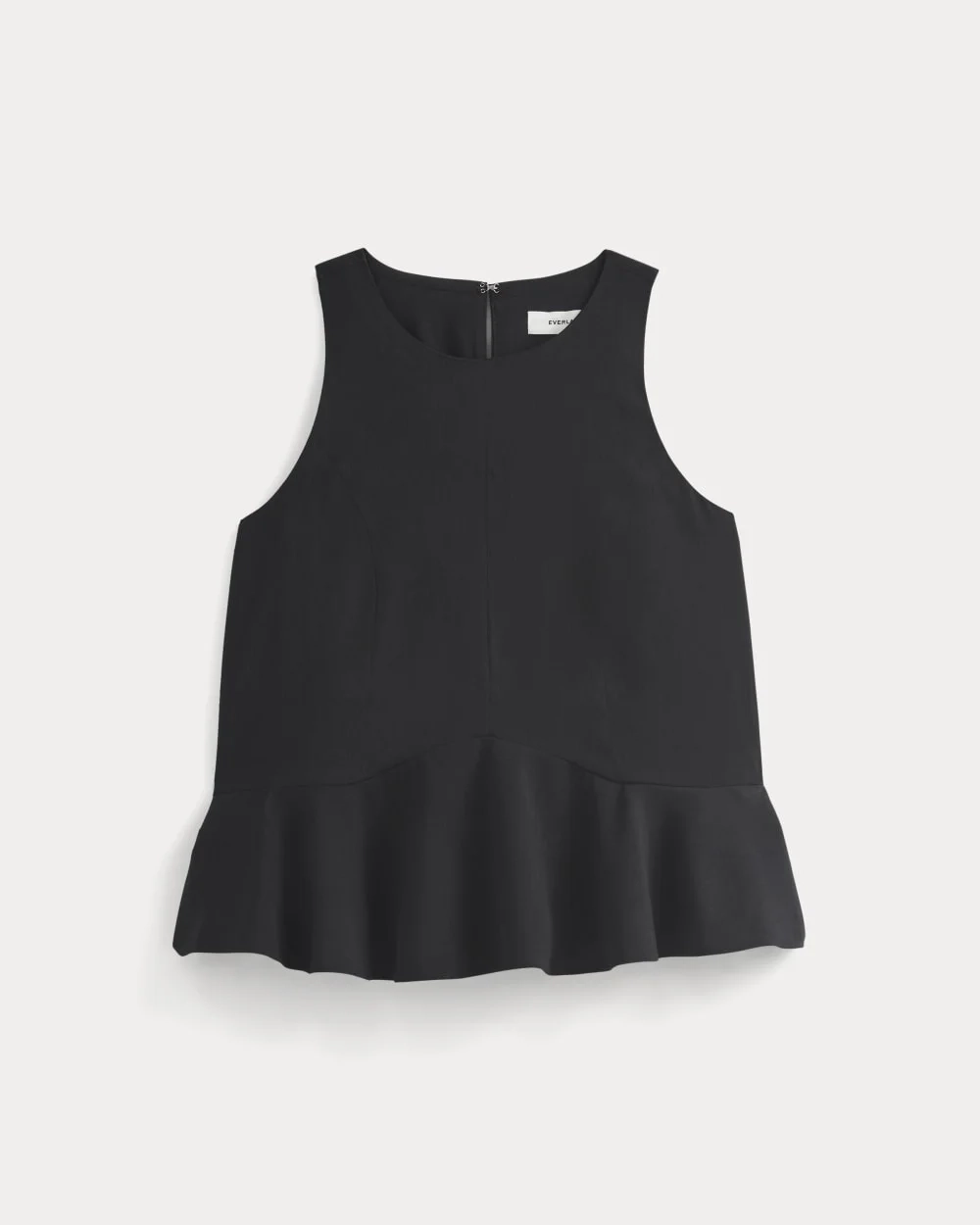 Sleeveless Peplum Top | Black (4)