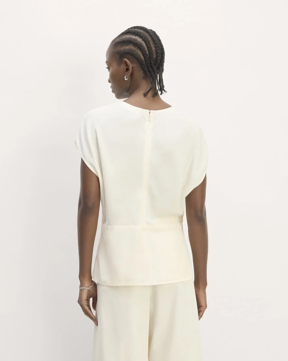The Drape Top in Butterlite | Bone (2)