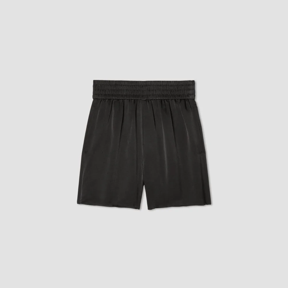 The Satin Pull-On Short | Black (2)