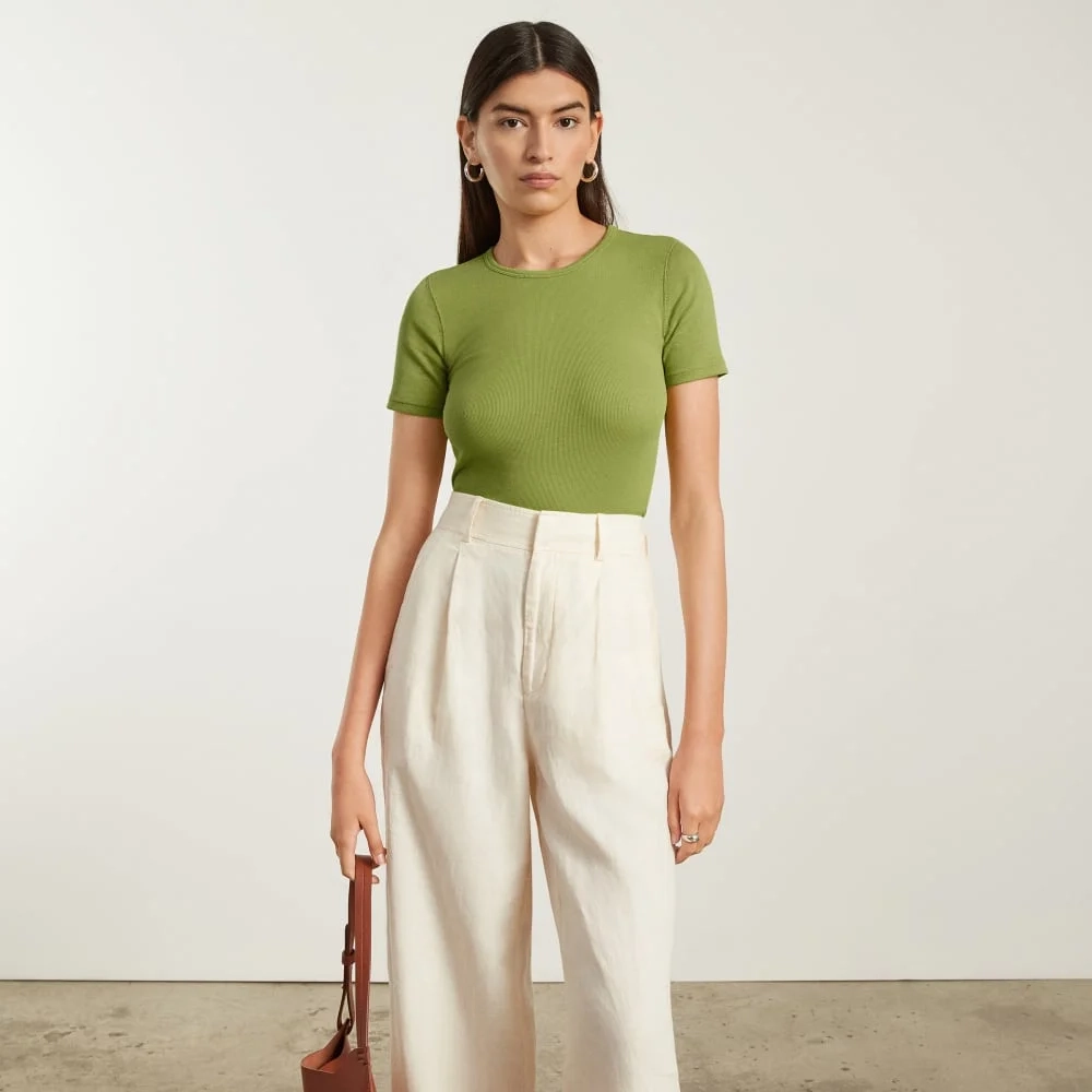 The Pima Micro-Rib Crew Tee | Pepper (3)