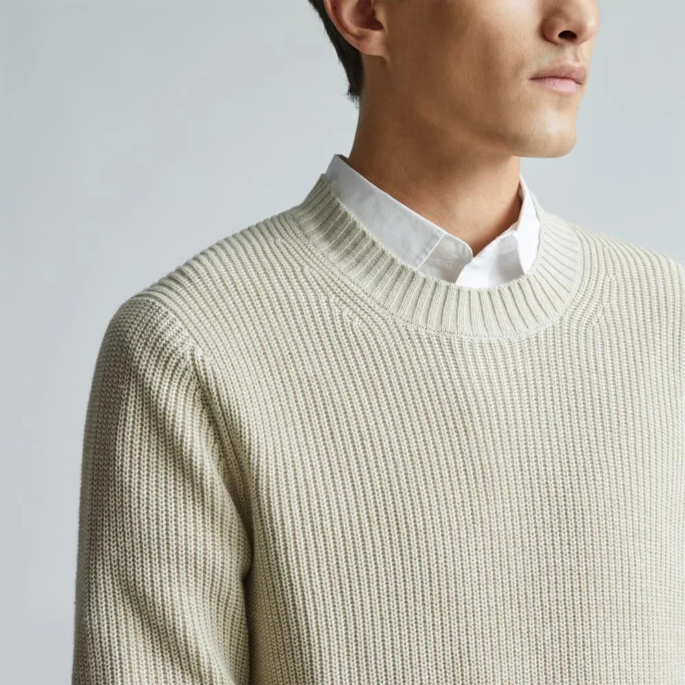 The No-Sweat Ribbed Crew | Pelican (2)