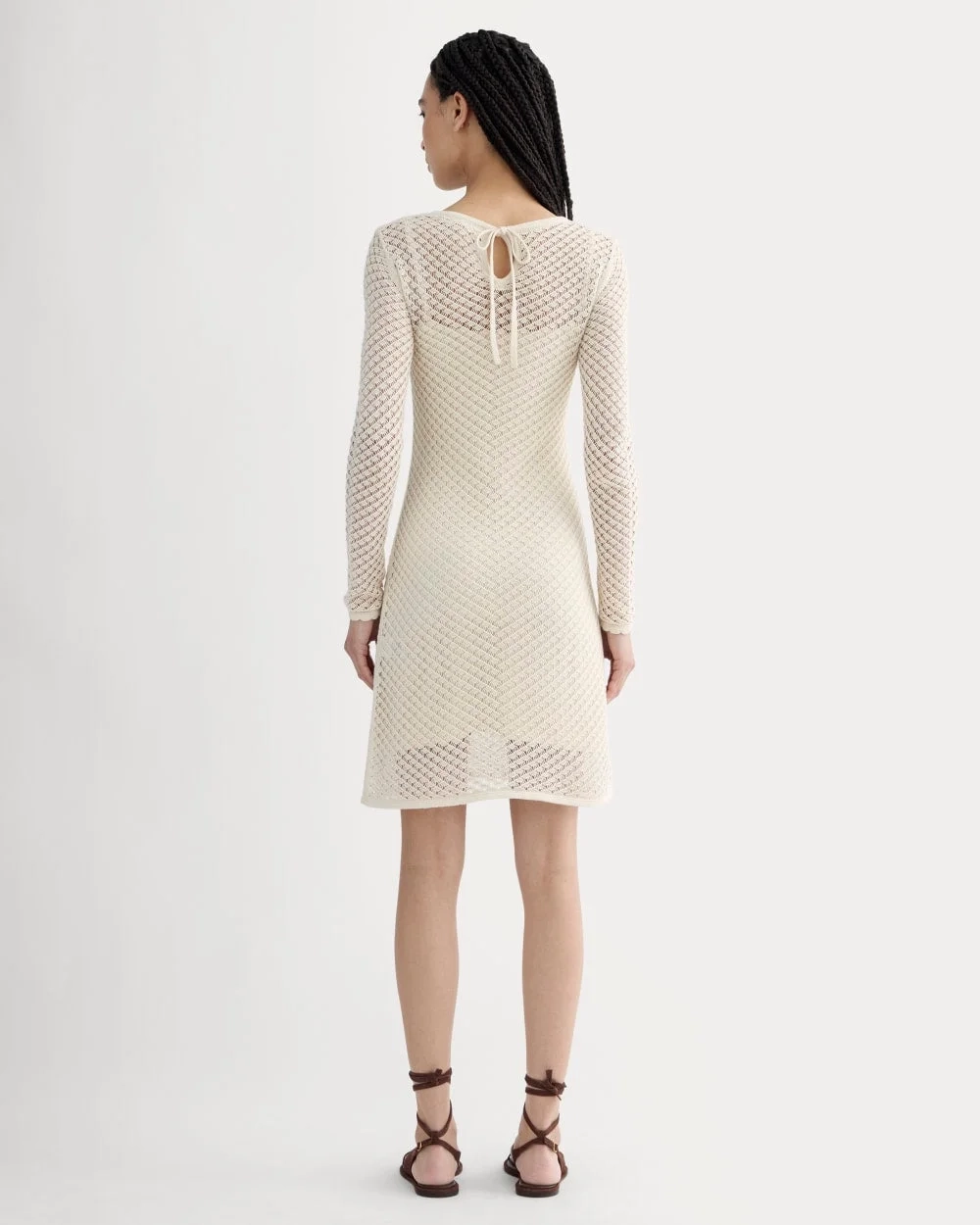 The Lace Knit Mini Dress | Birch (2)