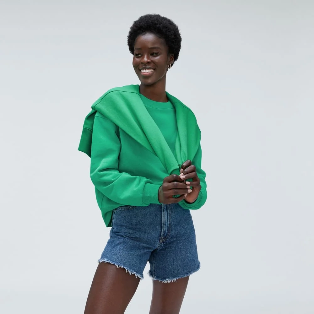 The Track Oversized Crew | Bright Jade (2)